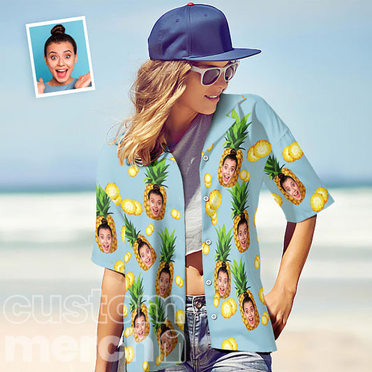 Custom Pomegranate Faces Hawaiian Shirt: Vibrant Style for Fun Gatherings and Unique Personalization